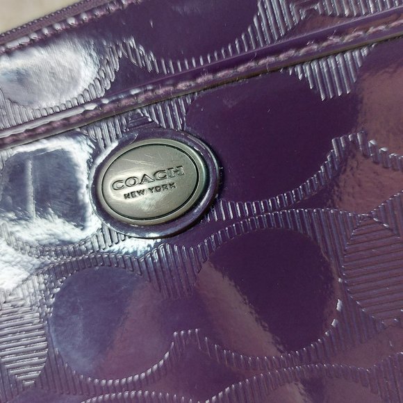 Coach Purple Wristlet Clutch - Picture 3 of 9